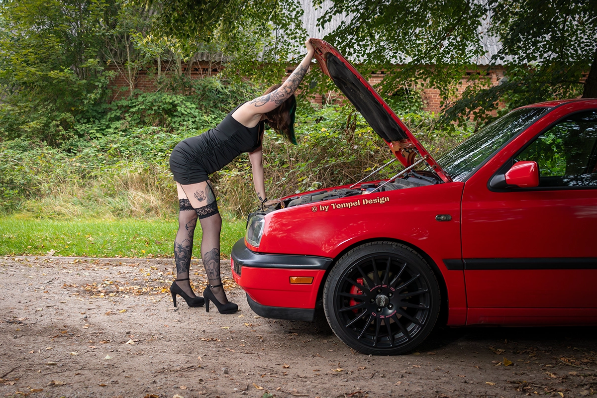 VW Golf 3 Tuning Carshooting mit Model MV